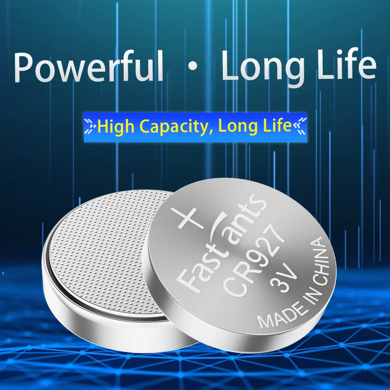 High Capacity CR927 DL927 ECR927 3V Original Lithium Button Battery Long Lasting Coin Cell for Watch Remote LED Light Mini Toys