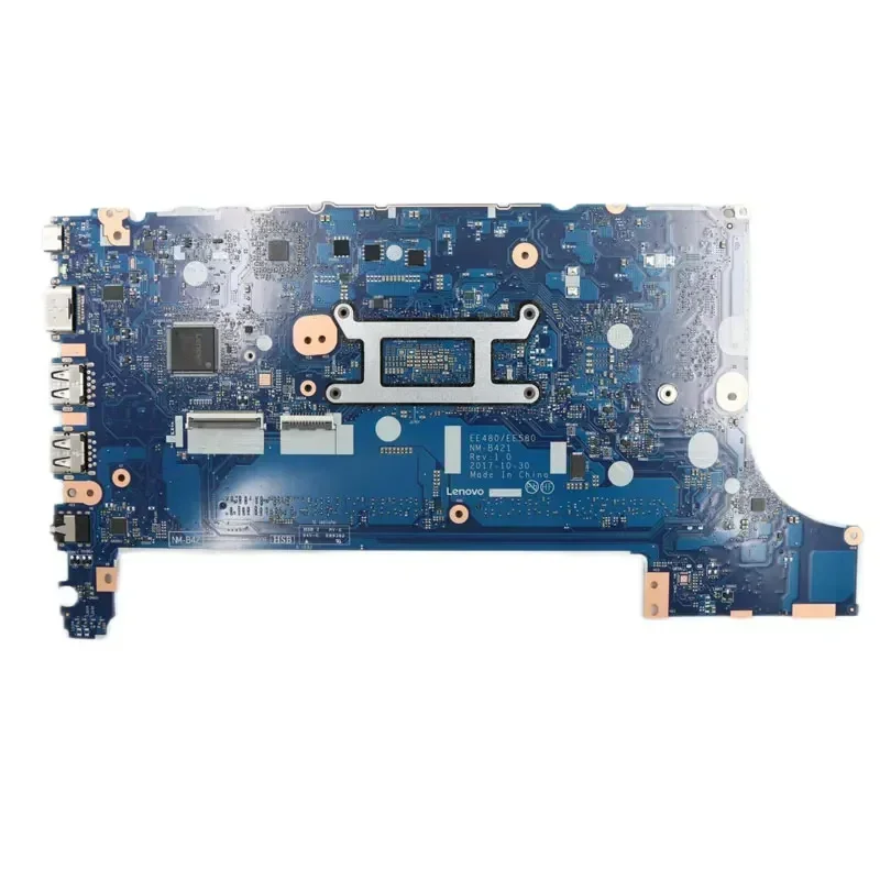 For Lenovo ThinkPad E480 Laptop Motherboard NM-B421 Notebook Mainboard With CPU I5-8250U GPU RX550 2G 100% Tested Okhigh Quality