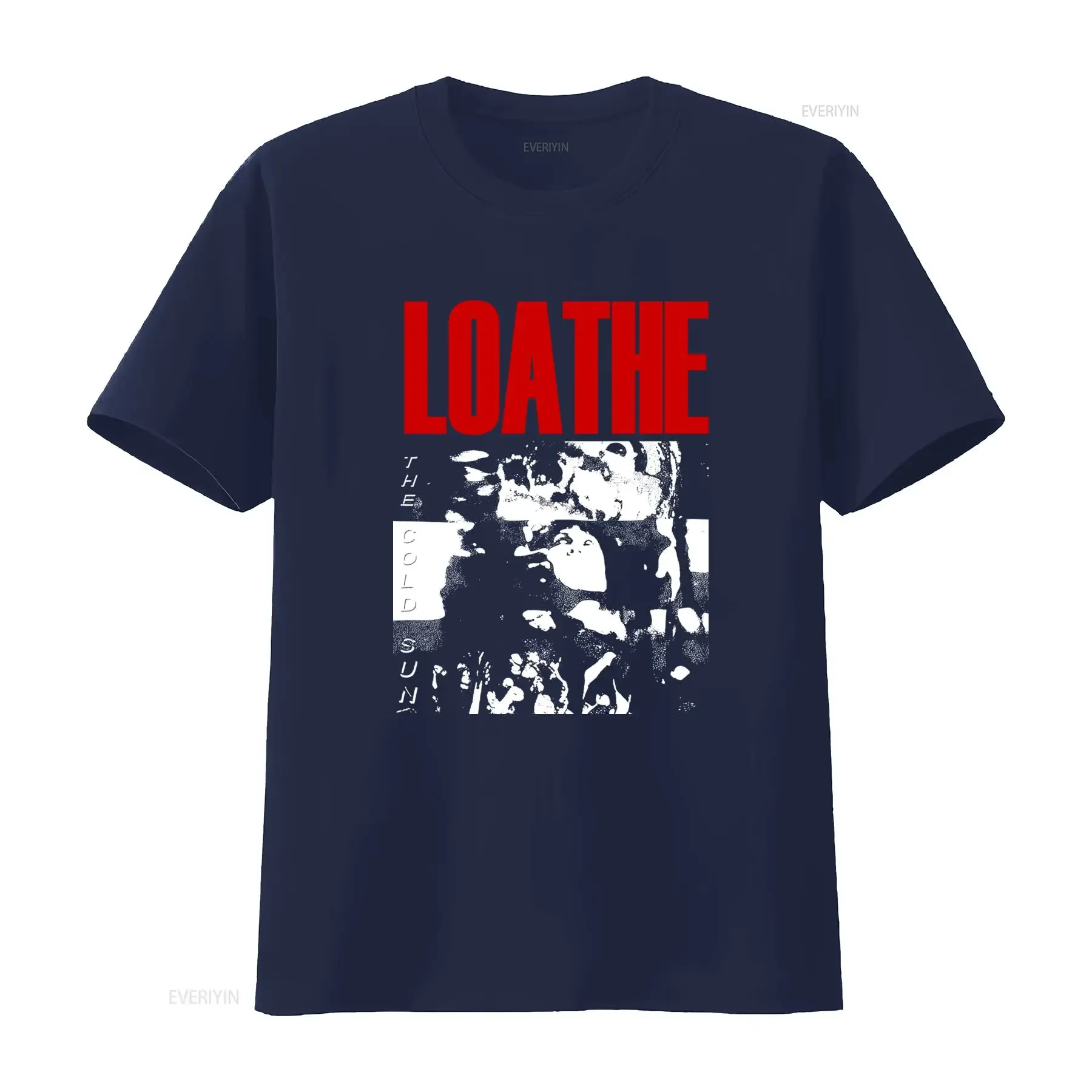 Band Loathe The Cold Sun Album T Shirt for Adult Made of Cotton UU1034 vintage Washed Casual Stylish Breathable streetwear Soft view 4