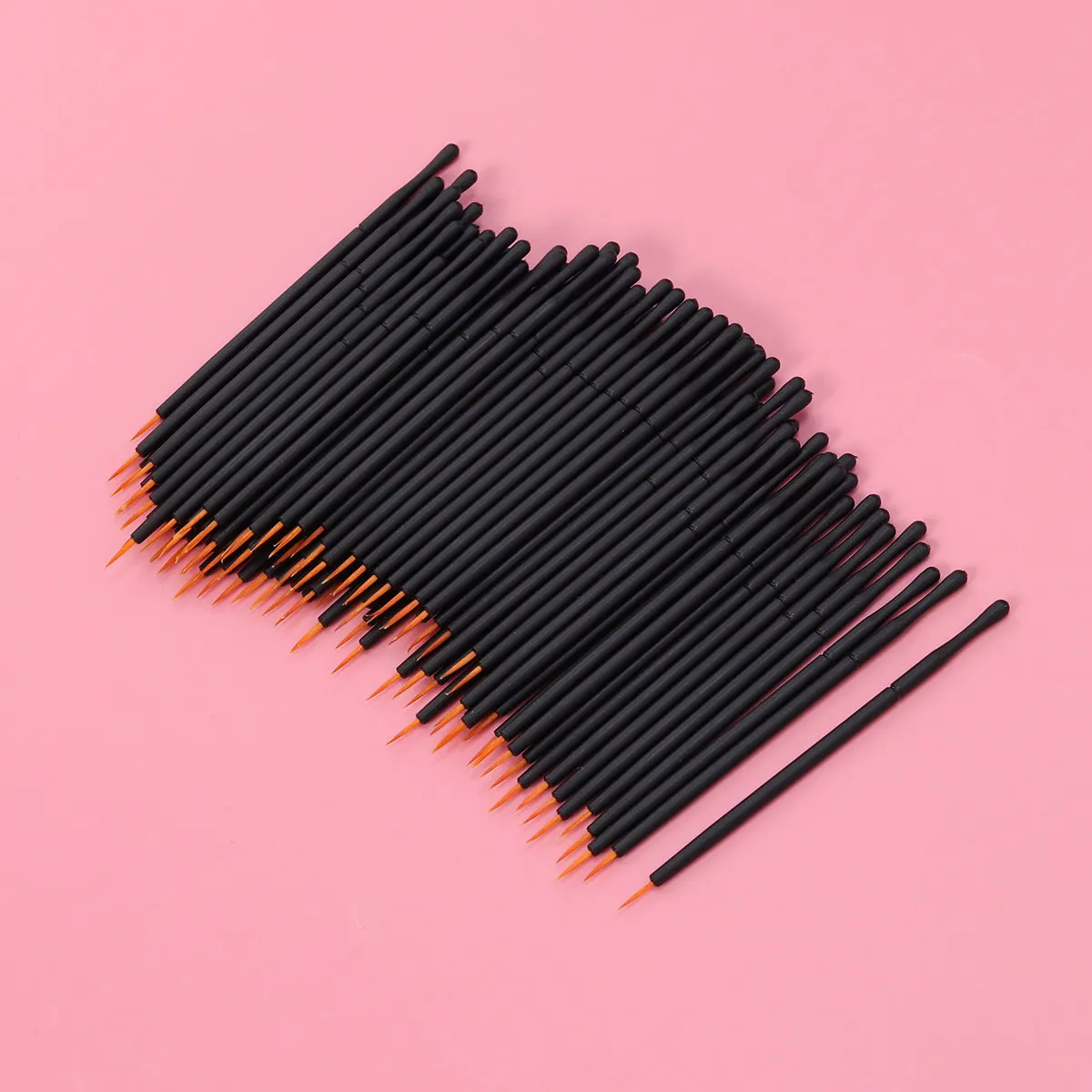 100Pcs Eyeliner Brush Disposable Controlled Application Clear Eye Outline Safe Hygienic Lightweight Travel Friendly view 3