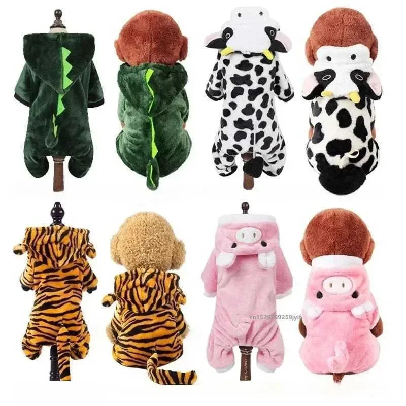 

French Pet Puppy Cat Clothing Fleece Dog Winter Dogs Costume Hoodie for Clothes Small Warm Chihuahua Jacket Clearance