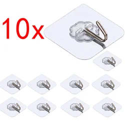 No Need For Perforated Hooks Super Self-adhesive Wall Mounting No TracesKitchen Bathroom Universal Transparent Hook