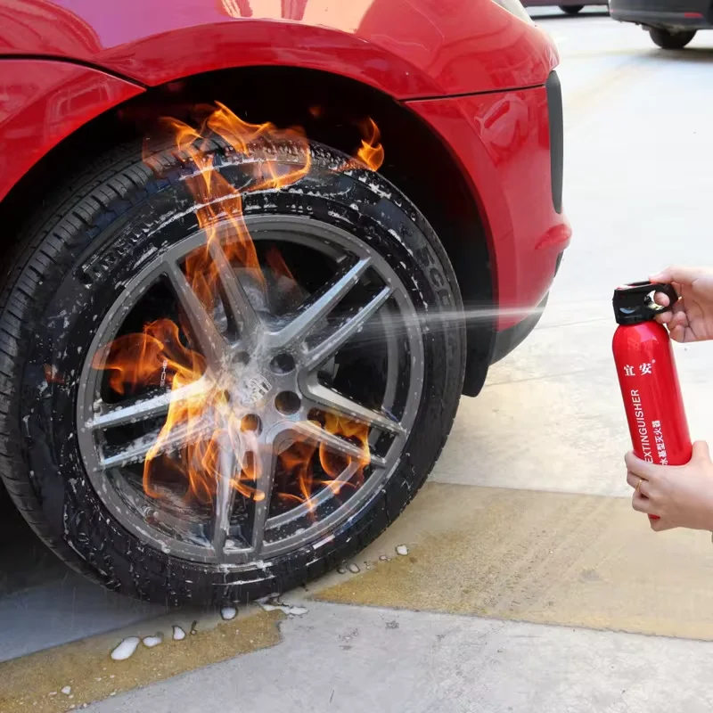 Car Fire Extinguisher Water-Based Gift Emergency Supplies Mini 13B Car Fire Extinguisher 550ML Car Fire Extinguisher