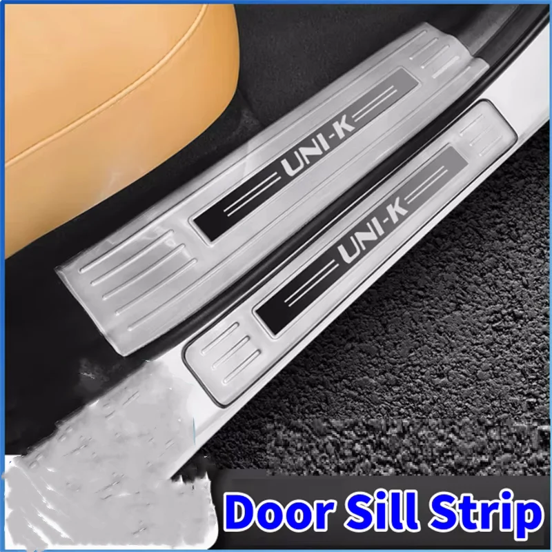 

Для Changan UNI-K UNIK 2021 2022 2023: Аксессуары для интерьера, накладки на пороги, внутренние защитные накладки из нержавеющей стали