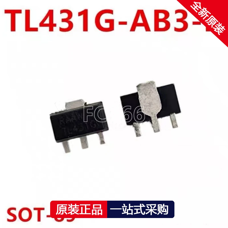 1PCS TL431G-AB3-R TL431G SOT89 36V Adjustable precision reference IC chip