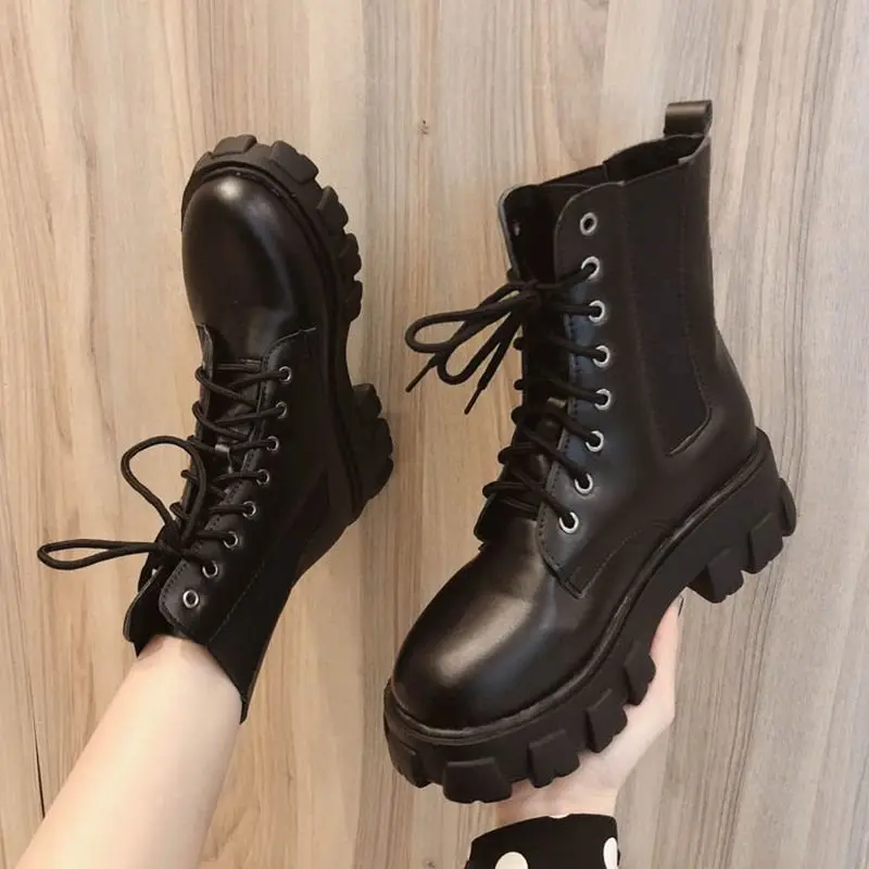 Short boots for women 2026 British style student Korean version spring/summer versatile with fleece midsole boots