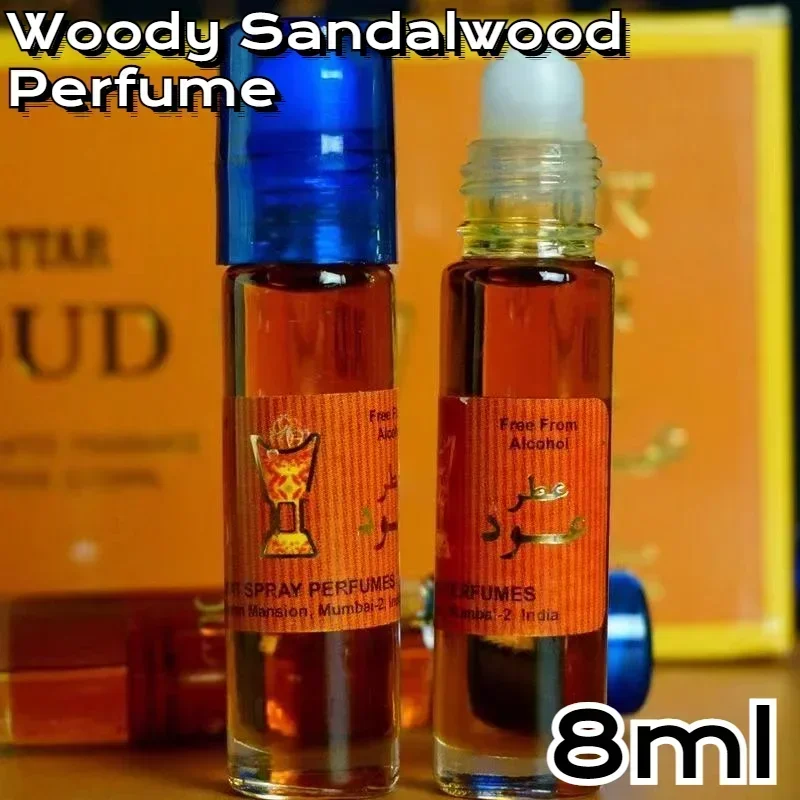 

Индийские духи со скрытым ароматом GATTA OUD, деревянный сандал, дзен, духи, шарик-ролик, легко носить с собой, 8 мл, стойкий аромат