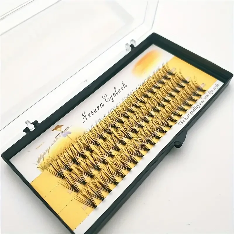 1box/60 Bundles 10D 20D Fake Eyelashes, Imitation Mink Individual Eyelash, Natural Thick Lashes, Eyelash Extensions For Make Up