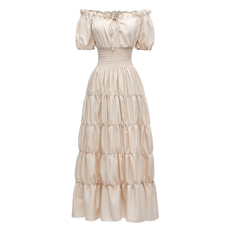 

Средневековое женское длинное платье эпохи Возрождения, сценический костюм на Хэллоуин, косплей, наряд для ролевых игр, лето 2021, платье, женское платье