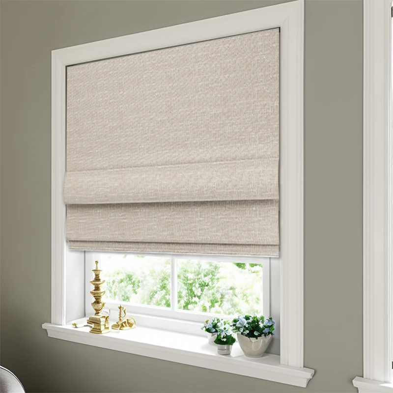 

Roman Blinds Tuya Electric System Blackout Cordless Home Louver