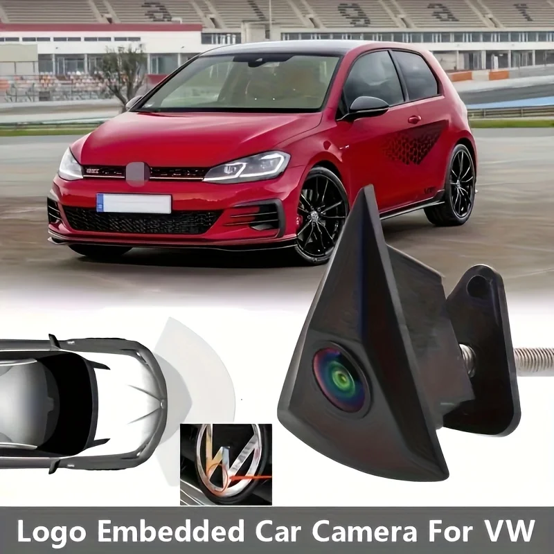 Frontansicht CCD-Autokamera Speziell Eingebaut für VW Tiguan Transporter T5 T6 Bora Golf Jetta Lavida GTI Santana