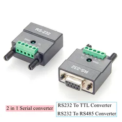 RS232 to RS485 Converter RS232 to ttl 3.3V/5V Interface Serial Adapter 2 in 1 serial to 232-485/422 communication Full duplex