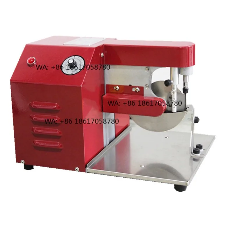 Semi Automatic Unilateral Oil Edge Embossing Machine for Leather Goods Tagging Luggage Wallets Shoe Dyeing
