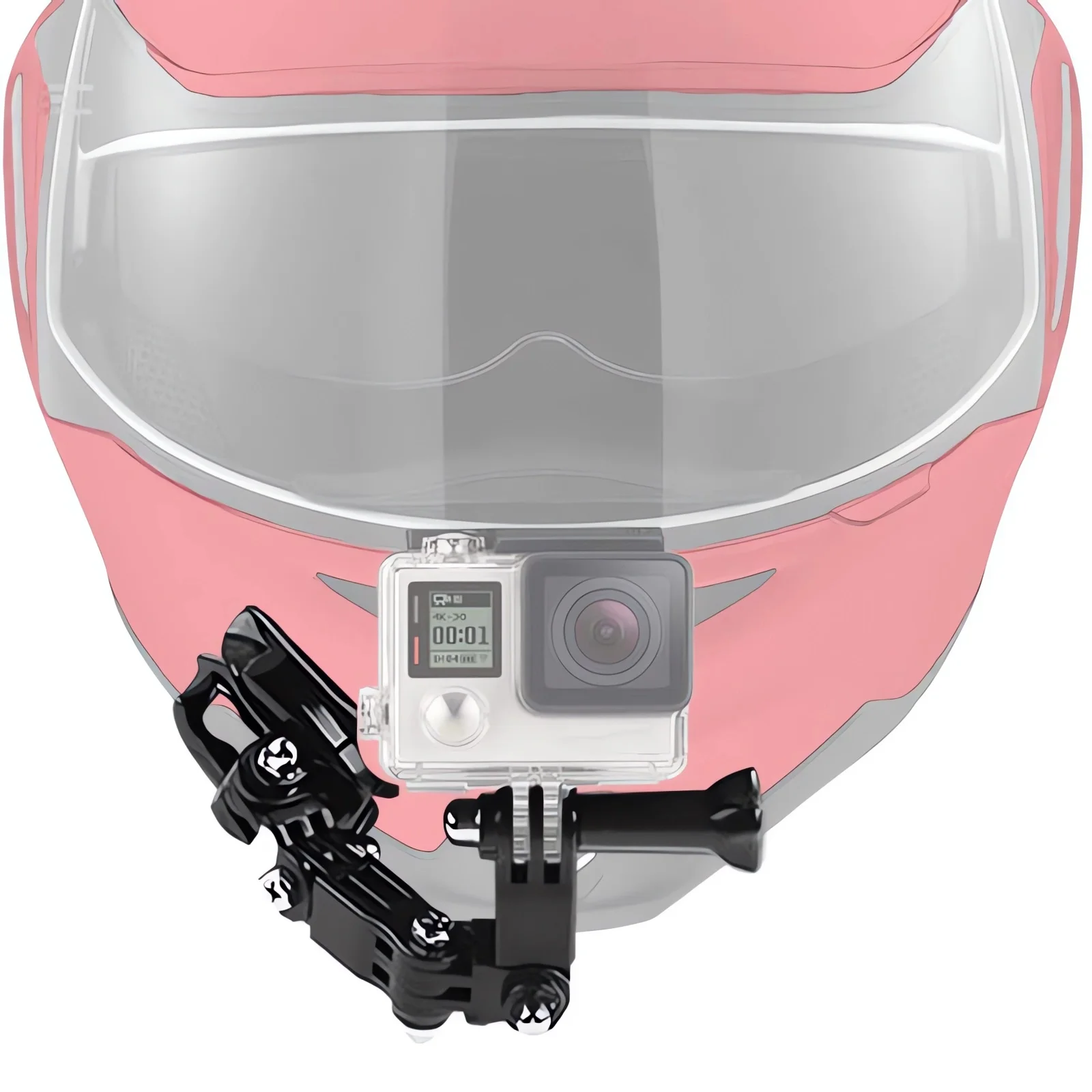 Accessories Kit for GoPro Hero 13 12 11 10 9 8 7 Black Silver 6 5 4 3 2 Osmo Motorcycle Helmet Chin Mount for DJI OSMO Action 5 view 4