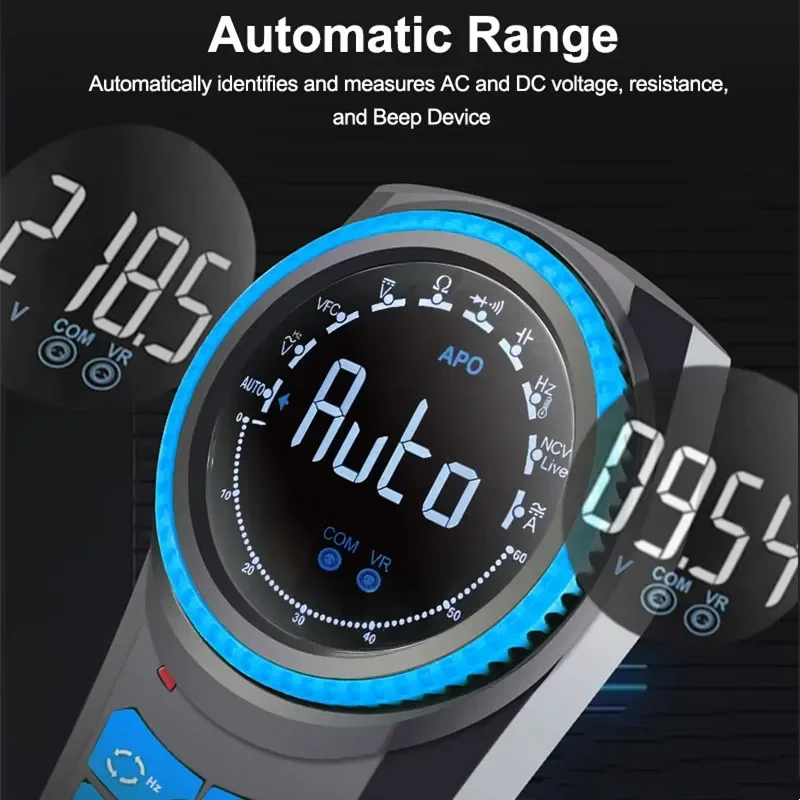 SUNSHINE DT-24R Automatic Range Rotary Multimeter with Color Screen Display AC and DC Voltage Measurement Test Tool