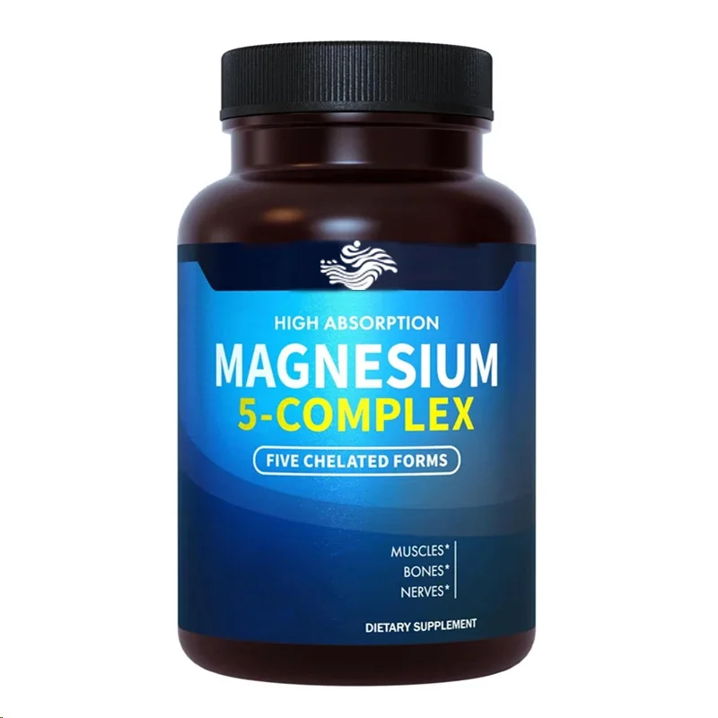 Magnesium Glycinate, Malic Acid,citric Acid Taurine Salt,and Aspartic Acid Are Used In60 Capsules For Nerves, Muscles, And