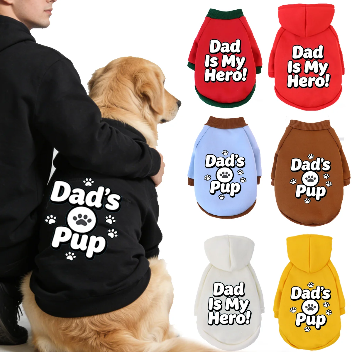 

XS-5XL Pet Fashion Hooded Sweatshirt Cats & Dogs Winter Warm Sweatshirt Cats ,Teddy Golden Retriever