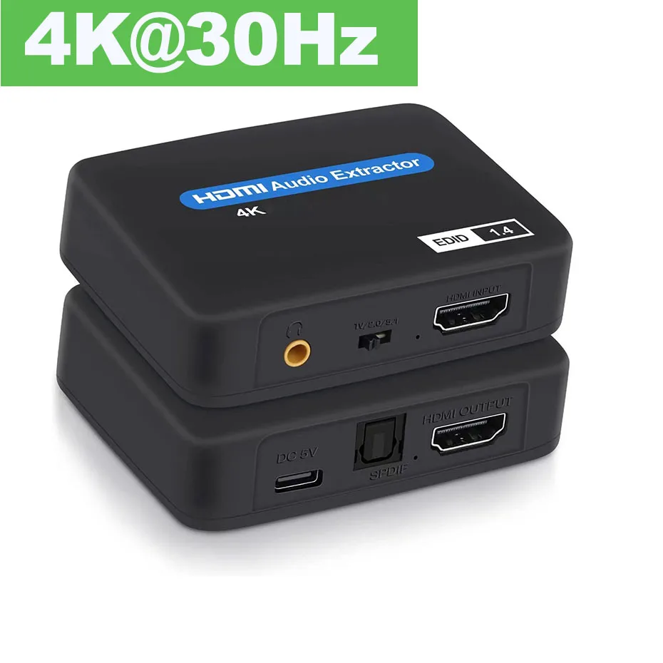 4K HDMI Audio Extractor 5.1 4K 60Hz Audio HDMI Extractor splitter