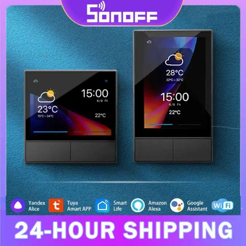 SONOFF NSPanel EU/US WiFi Smart Scene Wall Switch All-in-One Control Smart Thermostat Display Work with Alice Alexa Google Home