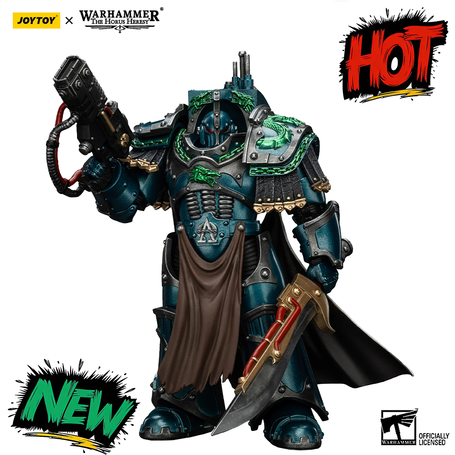 JOYTOY The Horus Heresy Figura de Acción 1/18 Legion Praetor de la Legión Alfa con Armadura de Cataphractii Terminator, Modelo Articulado