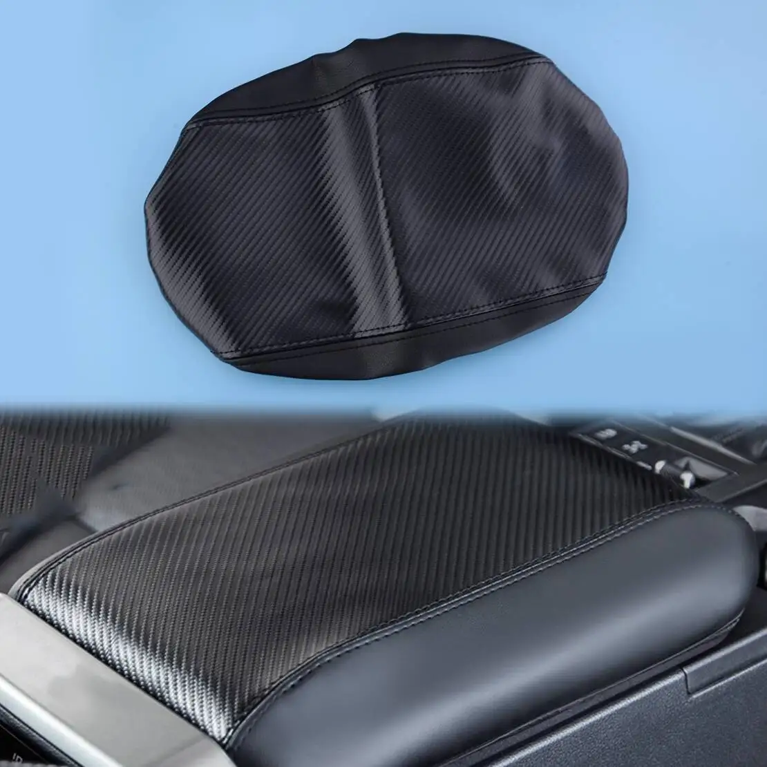 Leather Center Console Armrest Box Cover Trim Fit for Toyota Prado LC250 2024-2025