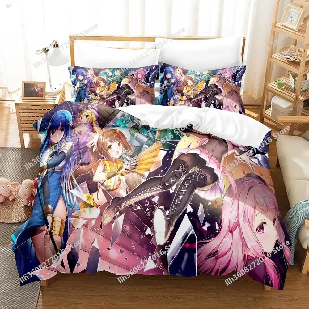 

Madoka Magica Bedding Set Single Twin Full Queen King Size Bed Set Adult Kid Bedroom Duvetcover Sets 3D Anime Bed Sheet Set