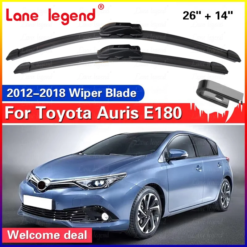 Front Wiper Blades Set For Toyota Auris E180 2012 - 2018 Windshield Windscreen Window Brush 26