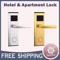 Smart RFID Card Electric Door Lock Stainless Steel High Quality Hotel Door Lock for Security Home Automation