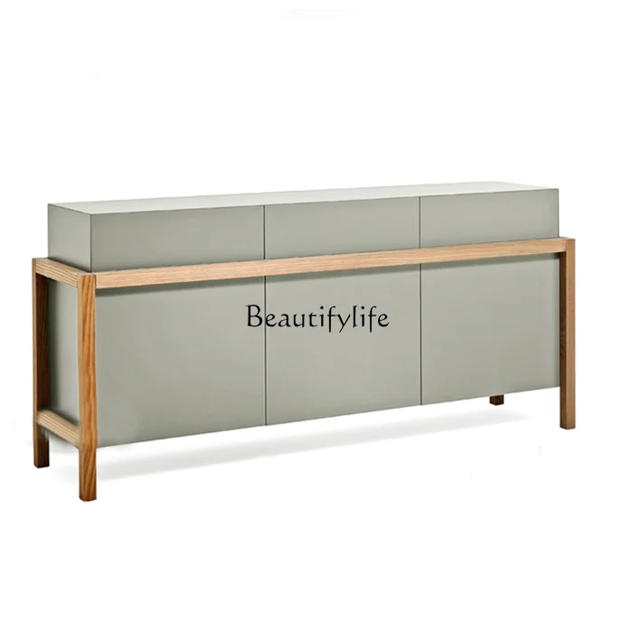 

Nordic style side cabinet master design creative paint cabinet
