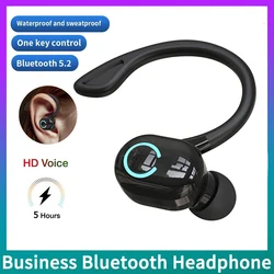 Fones de ouvido sem fio bluetooth 5.0 fones de ouvido com microfone único em-ear esportes tws à prova dtwágua fones de ouvido bluetooth handsfree fone de ouvido