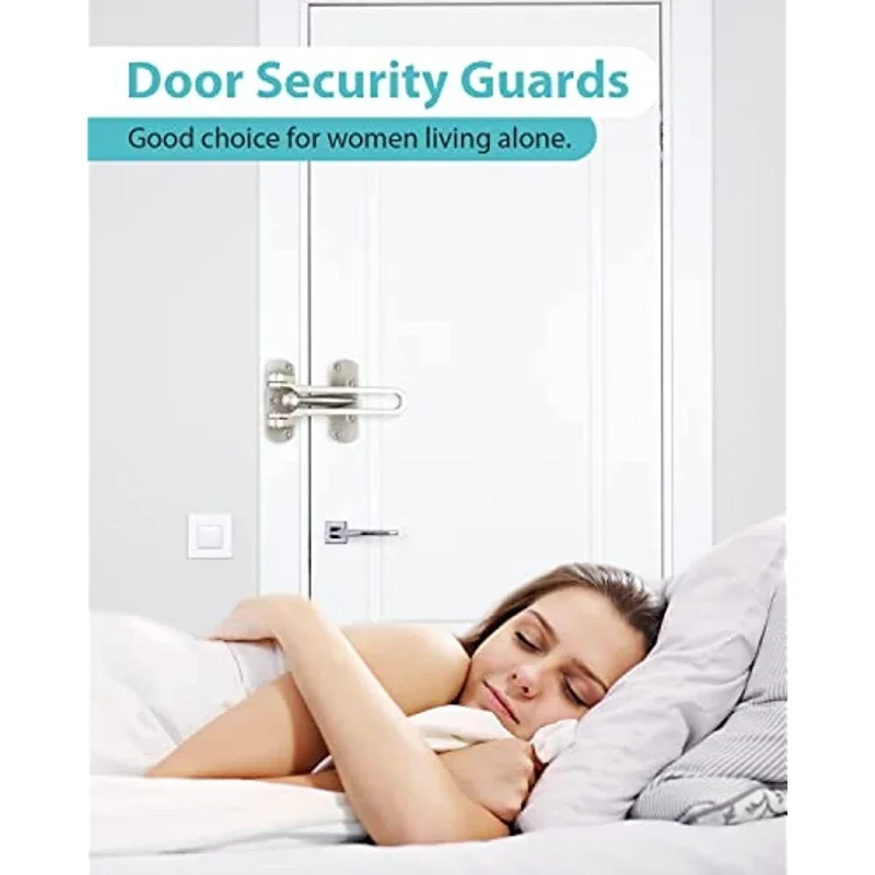 1/2 個盗難防止バックルドアボルトドアロックバックル掛け金ドアアンチロックバックル家庭用肥厚ミュート防錆