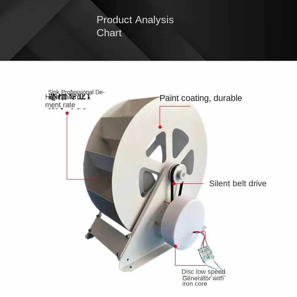 Water Turbine Generator, Waterwheel, Hydroelectric Generator, Low-speed Disc-type Power Generation, Outdoor Wind and Water Wheel