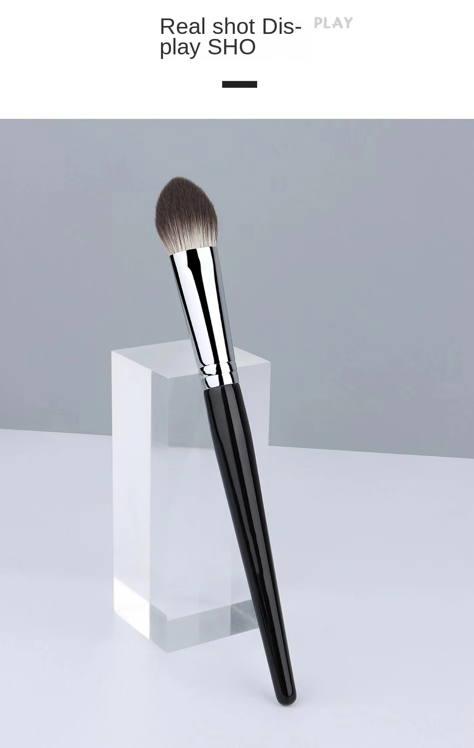 Pfirsich Herz Rouge Pinsel Pulver Rouge Creme Flüssigkeit Rouge Make-Up Pinsel Flache Kleine Präzise Rouge Pinsel Make-Up-Tools – Detail 22