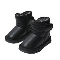 Dziecięce śniegowce dziecięce miękkie ciepłe zimowe bawełniane buty dziewczęce modne krótkie buty mała księżniczka eleganckie rzymskie buty