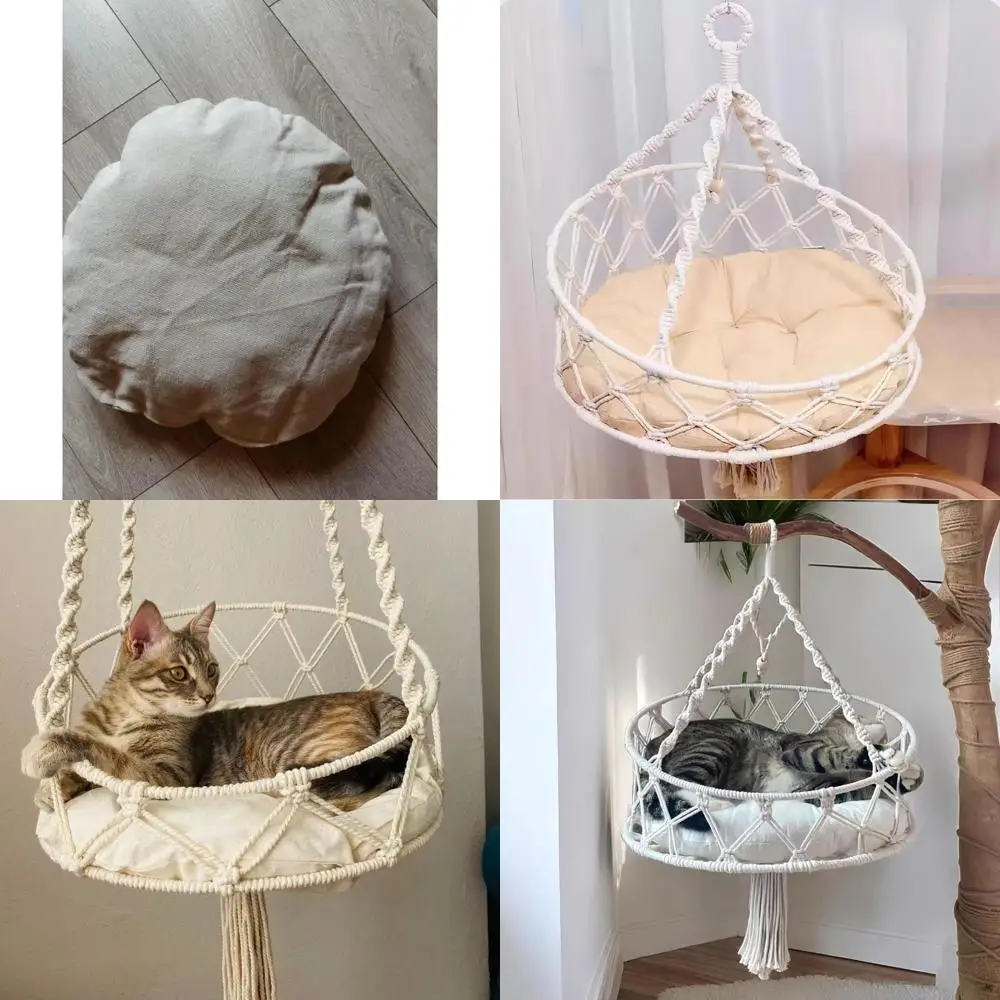 

Подвесной гамак для кошек - тканая кровать-качалка для кошачьего гнезда