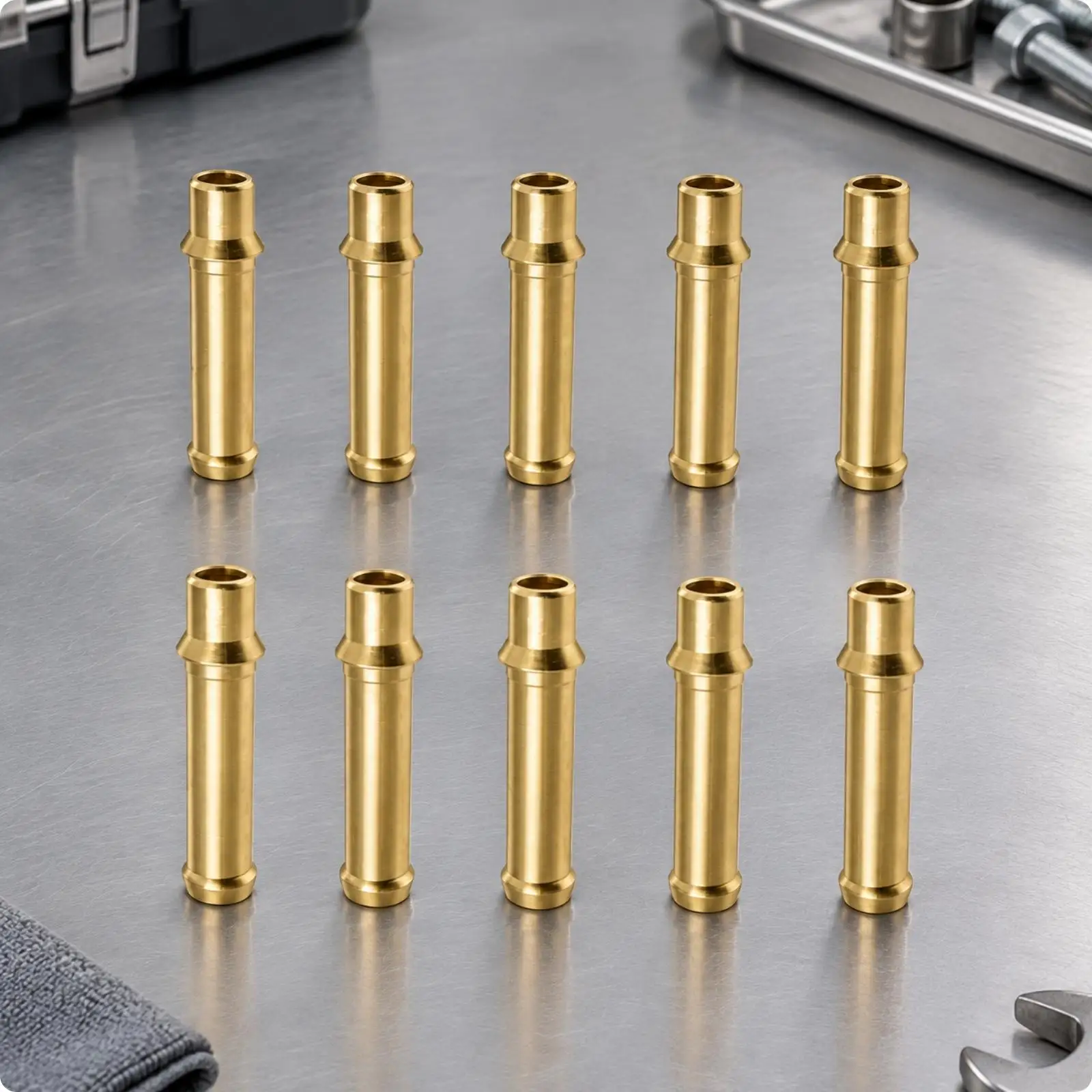 Aluminum Transmission Line Adapter Connector for Heat Exchanger Flushing Port 3/8 Inch Push in Tube Fitting for Chevy and