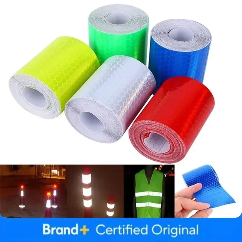 Multifunctional Car Reflective Tape Auto Safety Warning Sticker Reflector Protective Tape Strip Film for Trucks Motorcycle Bike