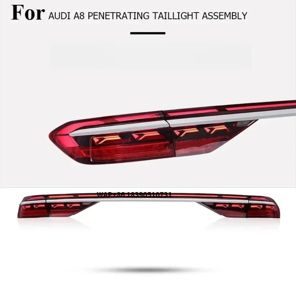 A8 D5 Taillights 2018-2022 Plug and Play Upgrade LED Modified Rear Tail Lamp Daytime Running Light Car Auto Accessories