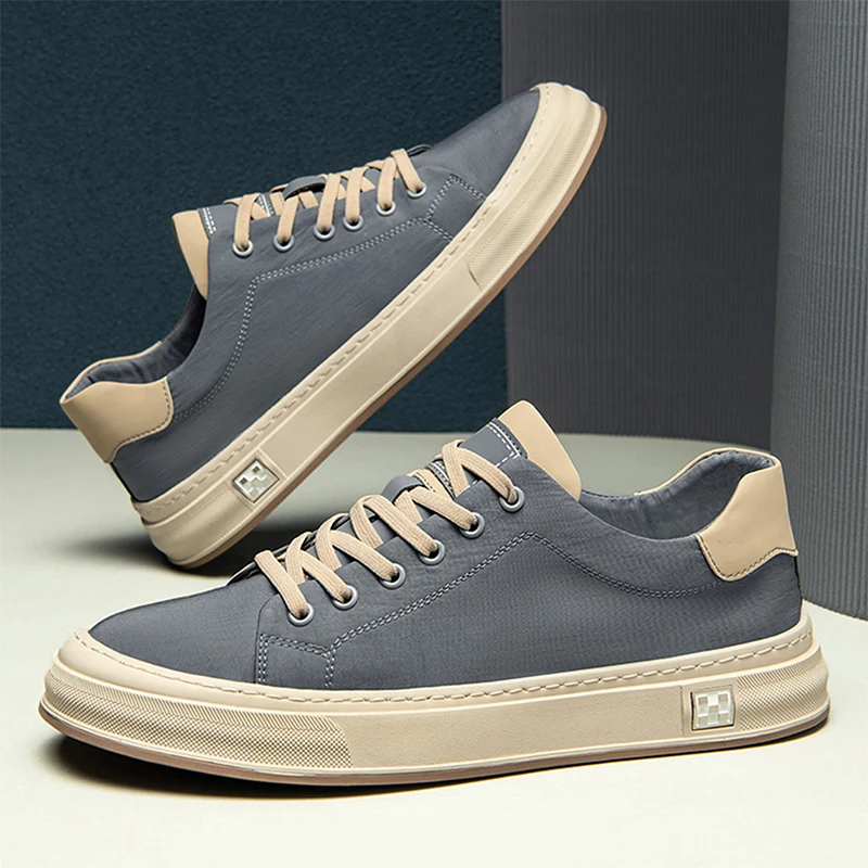 Versatile Lace-Up Men's Sneakers, Trendy Business Men's Shoes, Comfortable Casual Sports Shoes, Outdoor Men's Shoes Suitable for Walking and Hiking, Trendy Men's Sneakers view 4