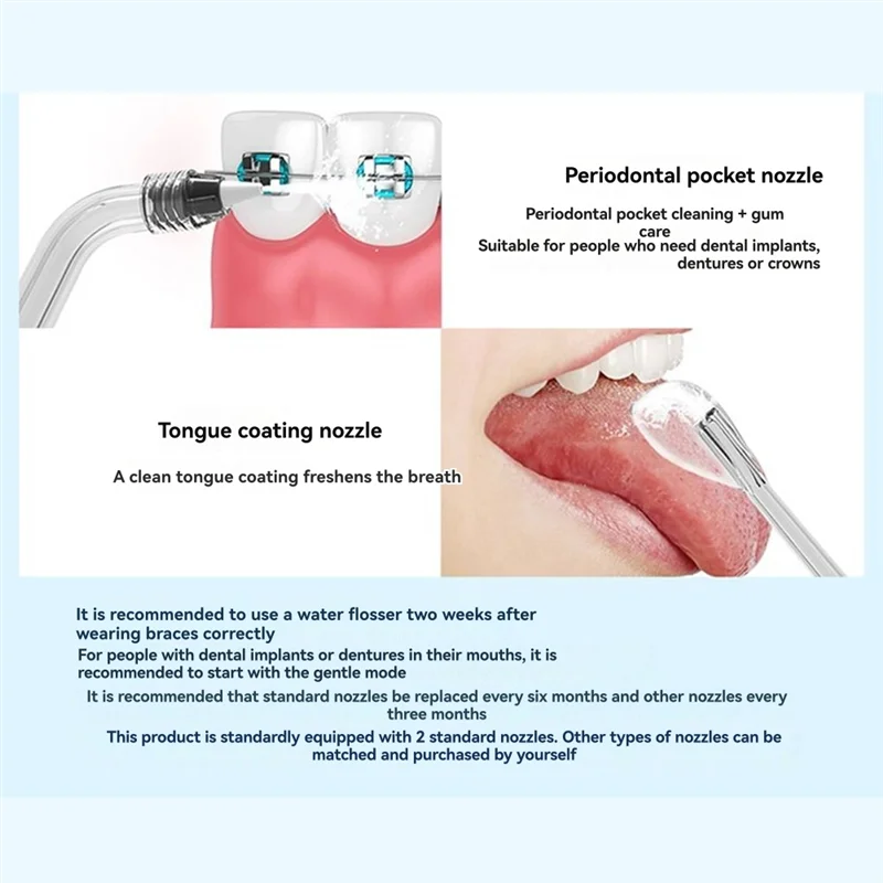 B47B-зубная щетка для чистки зубов, ультразвуковая водяная импульсная зубная щетка, ирригатор полости рта для домашнего и путешествия