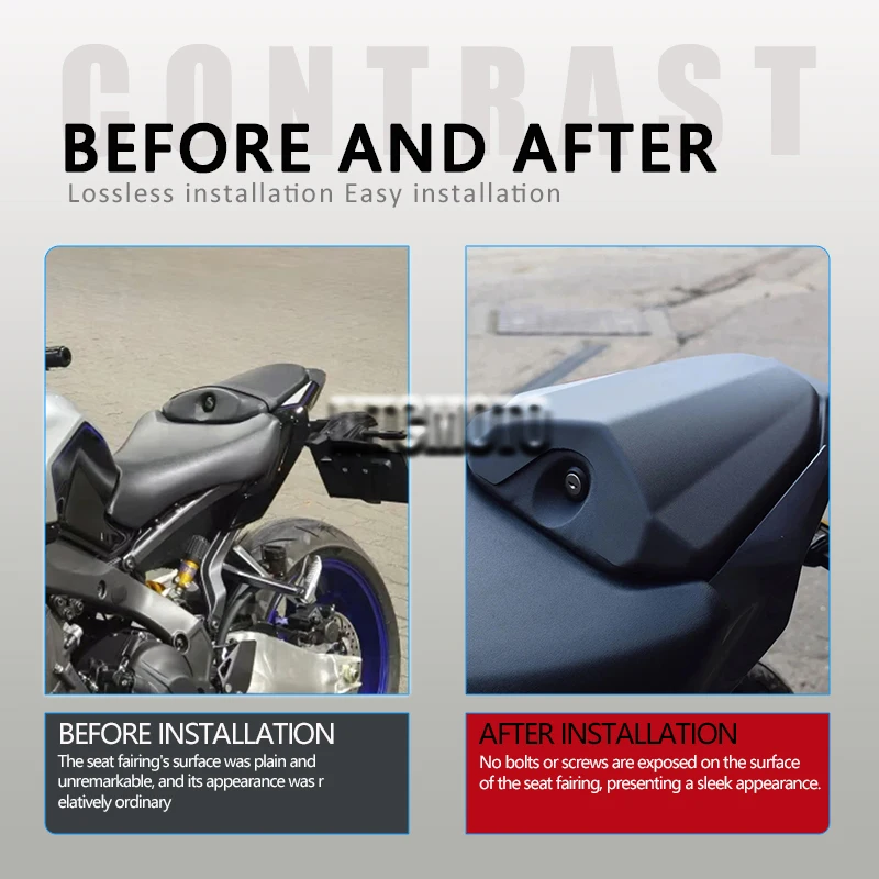 New mt-09 Rear Seat Cover Cowl Pillion Fairing Fit For Yamaha MT-09 MT09 MT 09 SP mt09 sp 2024 2025 Passenger Tail Back Cover