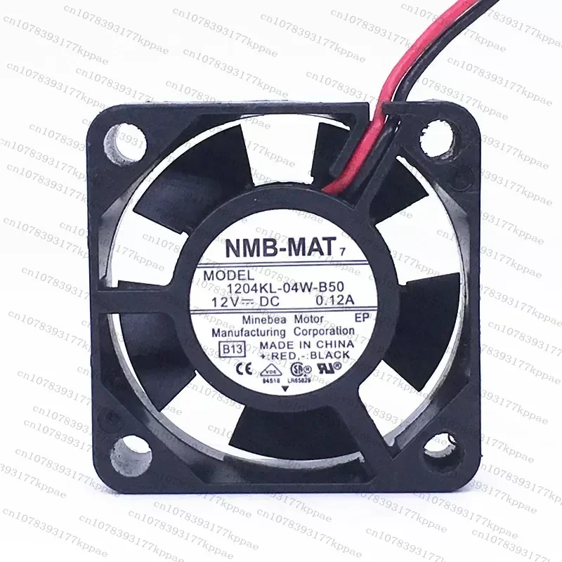 1PCS for NMB 3010 3CM Fan 1204KL-04W-B50 Double Ball Bearing 12V 0.12A 2 Wire Cooling Fan