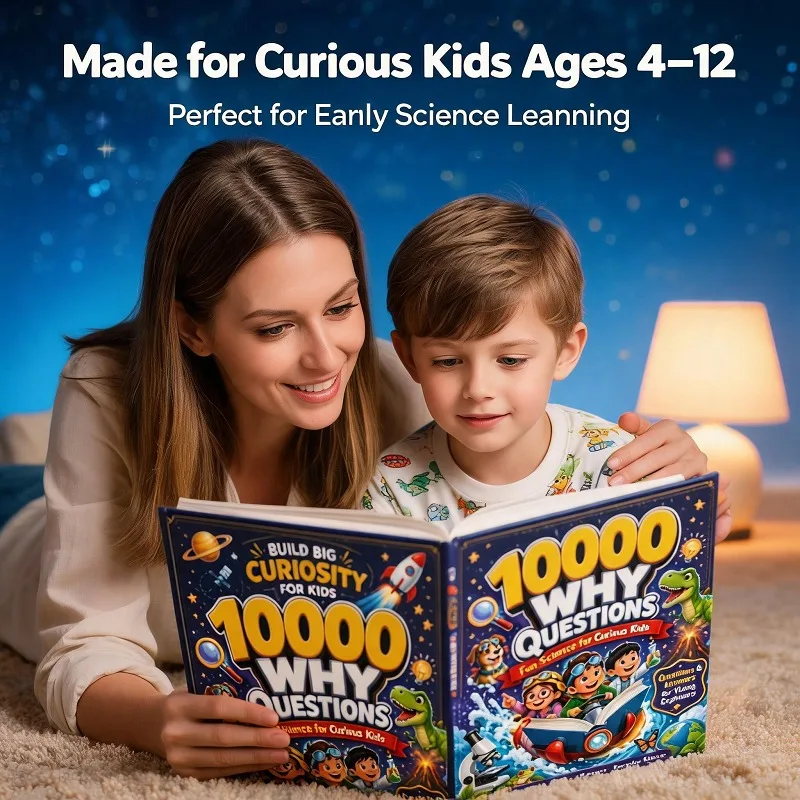 10000 Why Kids Science Encyclopedia Book Educational Picture Book for Curious Young Explorers