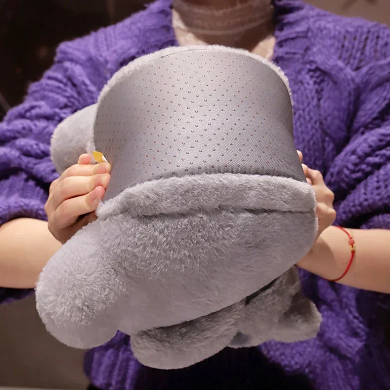 Chinelos de algodão de pelúcia de gato macio bonito, as mulheres podem usar sapatos de algodão puro no inverno, com isolamento quente e grosso dentro de casa