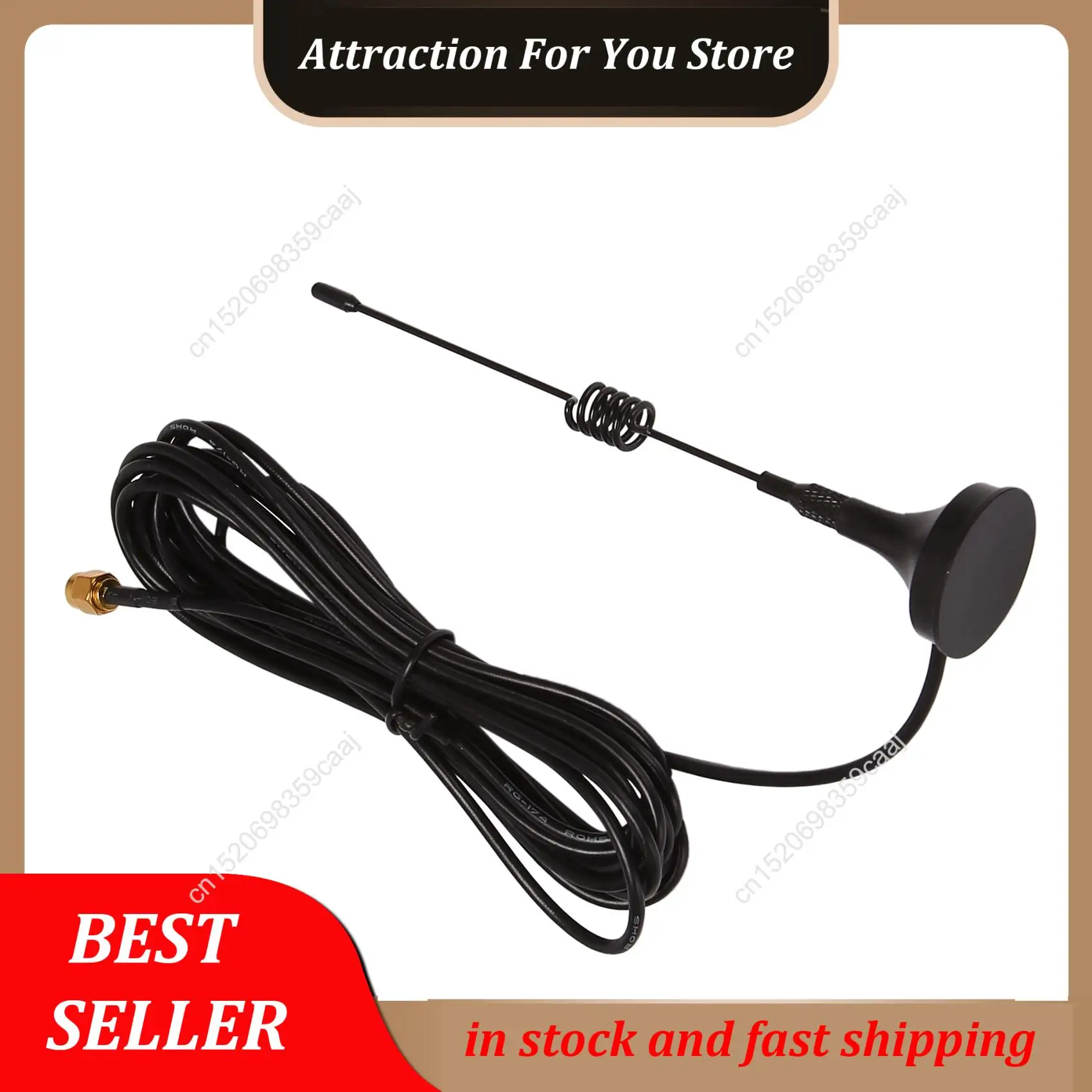 Hot Selling Dual Band Vhf Uhf 136-174Mhz 400-470Mhz Ham Radio Antenna Handheld Two Way Radio Magnetic Base Sma Male Antenna