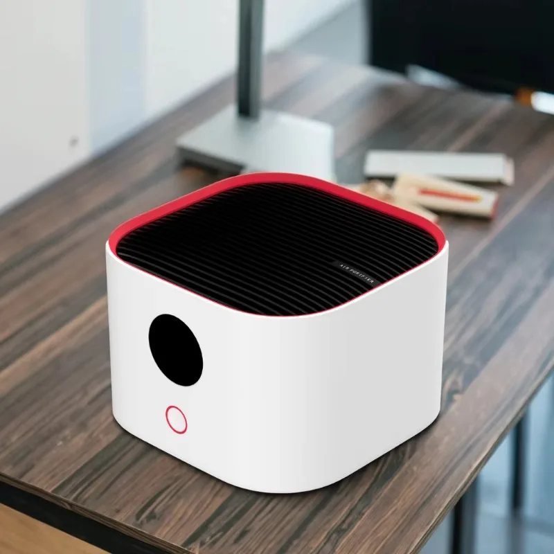 Portable A3 Plastic Desk Air Purifier Cross-Border New Product Negative Ion Formaldehyde & PM2.5 Odor Removal USB Powered