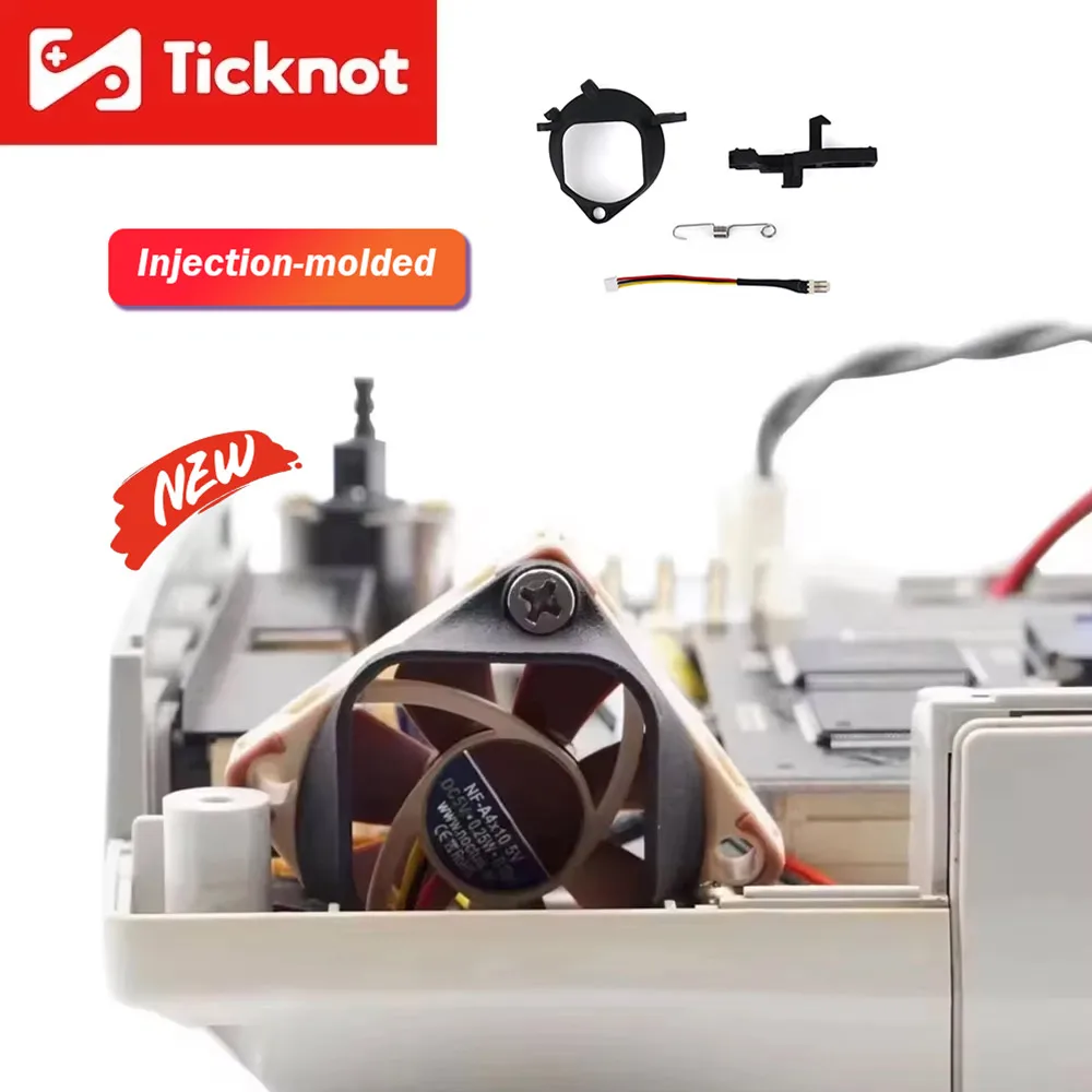 Kit de Montagem de Ventilador DC Moldado por Injeção TicKnot para SEGA Dreamcast, Adaptador de Ventilador Noctua, Radiador Sem Escovas