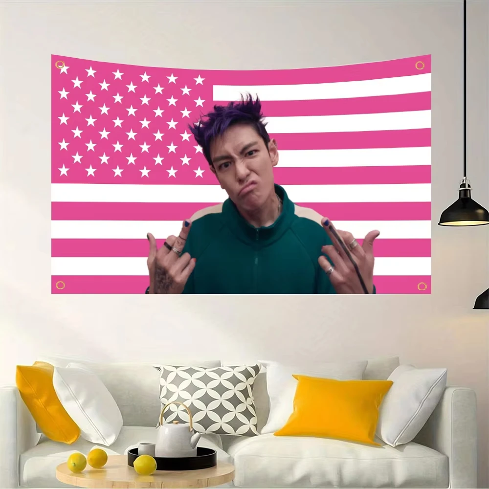 

American flag Pop Singer Choi Seung Hyun Tapestry or Flag Polyester Printed Outdoor for Decoration American Wall Decoration flag