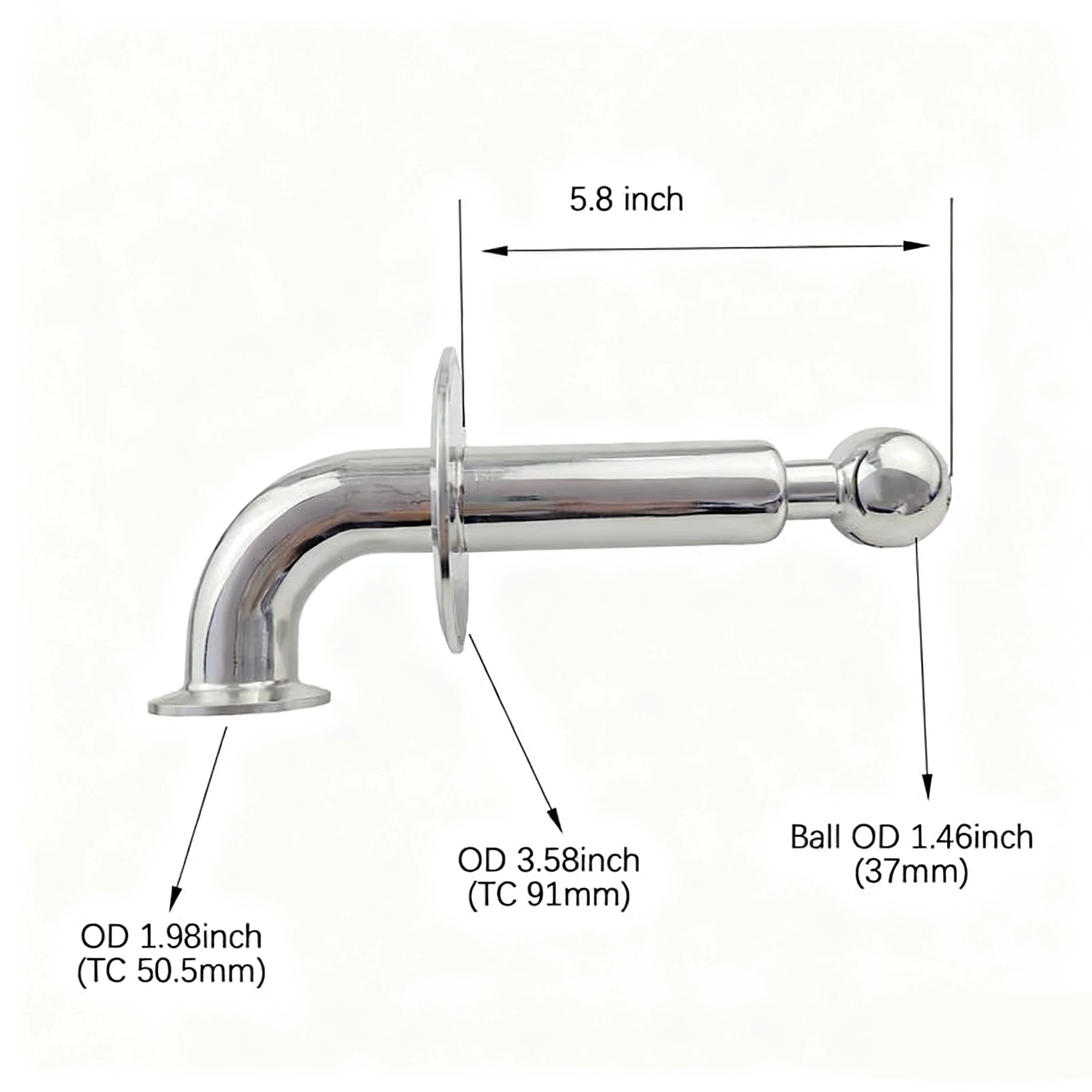 Rotating CIP Cleaning Spray Ball 1.5