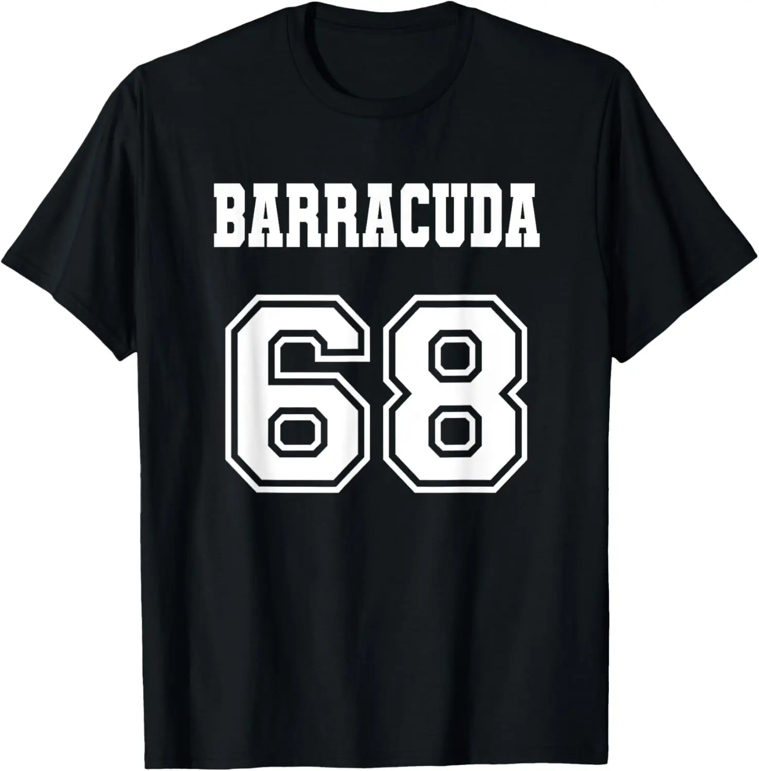 Jersey Style Barracuda 68 1968 Old School Muscle Car Fishing T-Shirt